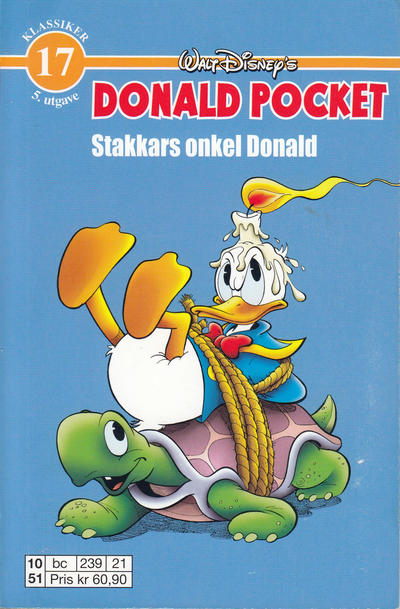Cover for Donald Pocket (Hjemmet / Egmont, 1968 series) #17 - Stakkars onkel Donald [5. opplag bc 239 21]