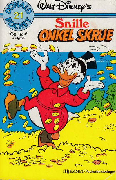 Cover for Donald Pocket (Hjemmet / Egmont, 1968 series) #21 - Snille onkel Skrue [2. opplag bc-F 384 32]
