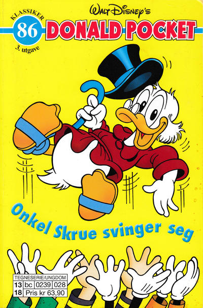 Cover for Donald Pocket (Hjemmet / Egmont, 1968 series) #86 - Onkel Skrue svinger seg [3. utgave bc 0239 028]