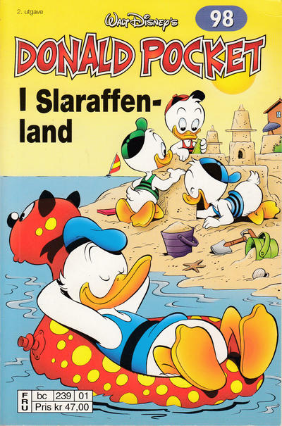 Cover for Donald Pocket (Hjemmet / Egmont, 1968 series) #98 - I Slaraffenland [2. utgave bc 239 01]