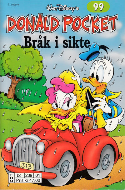Cover for Donald Pocket (Hjemmet / Egmont, 1968 series) #99 - Bråk i sikte [2. utgave bc 239 01]