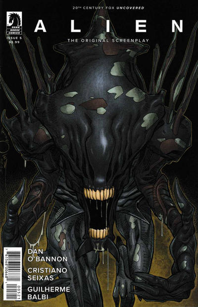 Cover for Alien: The Original Screenplay (Dark Horse, 2020 series) #5 [Walter Simonson Cover]