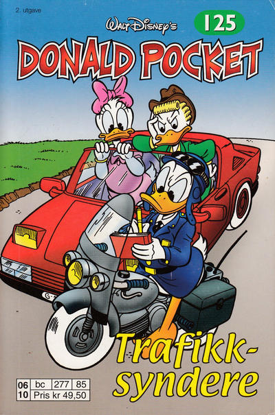 Cover for Donald Pocket (Hjemmet / Egmont, 1968 series) #125 - Trafikksyndere [2. utgave bc 277 85]