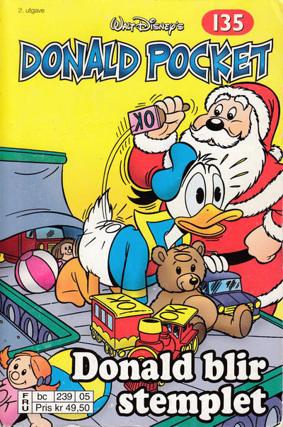 Cover for Donald Pocket (Hjemmet / Egmont, 1968 series) #135 - Donald blir stemplet [2. utgave bc 239 05]