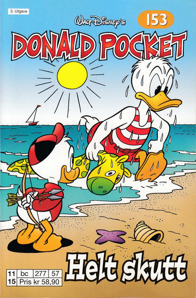 Cover for Donald Pocket (Hjemmet / Egmont, 1968 series) #153 - Helt skutt [3. utgave bc 277 57]