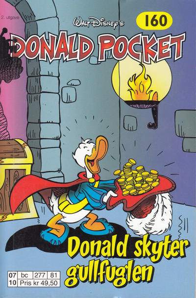 Cover for Donald Pocket (Hjemmet / Egmont, 1968 series) #160 - Donald skyter gullfuglen [2. utgave bc 277 81]