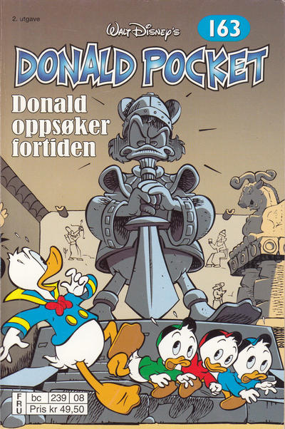 Cover for Donald Pocket (Hjemmet / Egmont, 1968 series) #163 - Donald oppsøker fortiden [2. utgave bc 239 08]