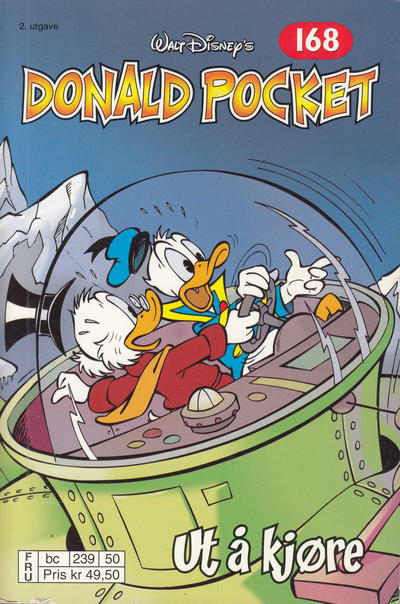 Cover for Donald Pocket (Hjemmet / Egmont, 1968 series) #168 - Ut å kjøre [2. utgave bc 239 50]