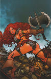 Cover Thumbnail for The Invincible Red Sonja (2021 series) #3 [Virgin Cover Moritat]