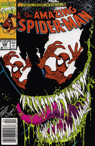 Cover for The Amazing Spider-Man (Marvel, 1963 series) #346 [Mark Jewelers]