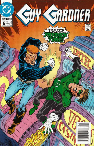 Cover for Guy Gardner (DC, 1992 series) #6 [Newsstand]