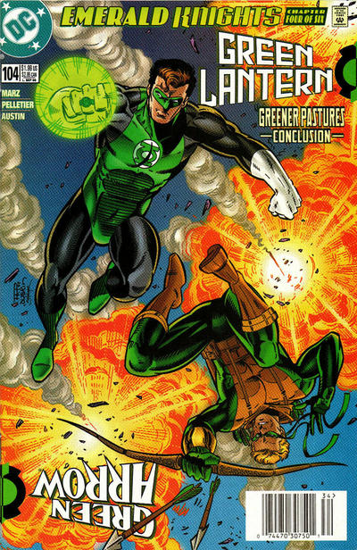 Cover for Green Lantern (DC, 1990 series) #104 [Newsstand]