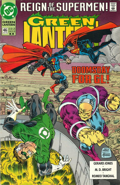 Cover for Green Lantern (DC, 1990 series) #46 [Second Printing]