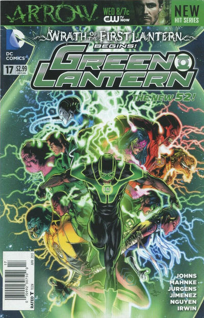 Cover for Green Lantern (DC, 2011 series) #17 [Newsstand]