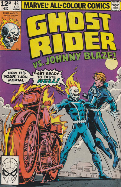 Cover for Ghost Rider (Marvel, 1973 series) #43 [British]