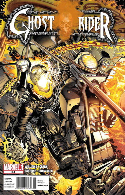 Cover for Ghost Rider (Marvel, 2011 series) #0.1 [Newsstand]