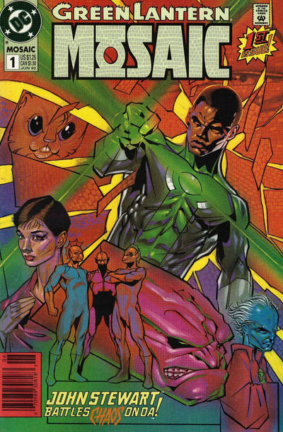 Cover for Green Lantern: Mosaic (DC, 1992 series) #1 [Newsstand]