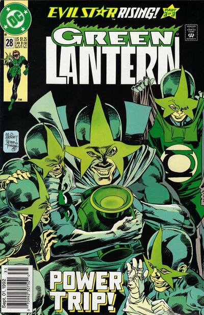 Cover for Green Lantern (DC, 1990 series) #28 [Newsstand]