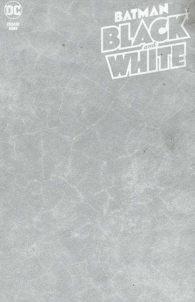 Cover for Batman Black & White (DC, 2021 series) #1 [Blank Variant Cover]