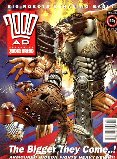 Cover for 2000 AD (Fleetway Publications, 1987 series) #831
