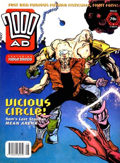 Cover for 2000 AD (Fleetway Publications, 1987 series) #863