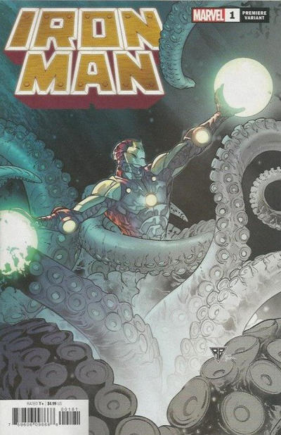 Cover for Iron Man (Marvel, 2020 series) #1 [RB Silva Premiere Variant Cover]