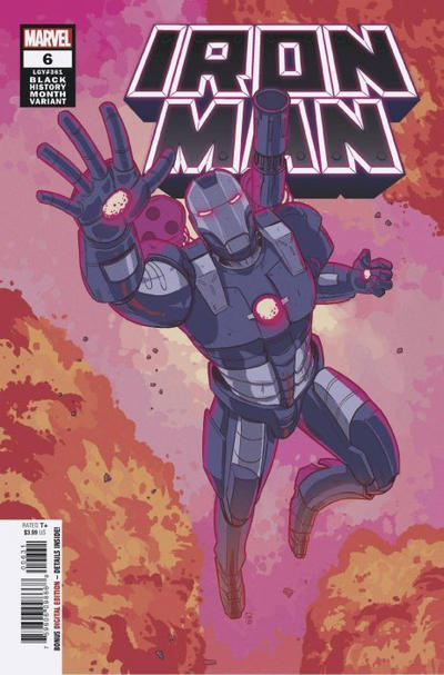 Cover for Iron Man (Marvel, 2020 series) #6 (631) [Ernanda Souza Black History Month Cover]