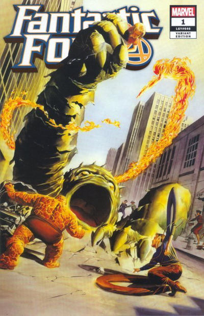Cover for Fantastic Four (Marvel, 2018 series) #1 [Alex Ross Exclusive 'Homage']