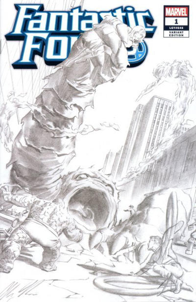Cover for Fantastic Four (Marvel, 2018 series) #1 [Alex Ross Exclusive 'Homage' Sketch]