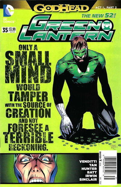 Cover for Green Lantern (DC, 2011 series) #35 [Newsstand]