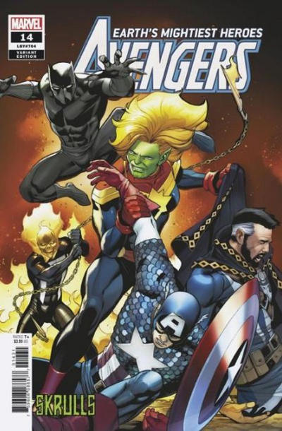 Cover for Avengers (Marvel, 2018 series) #14 (704) [Skrulls]