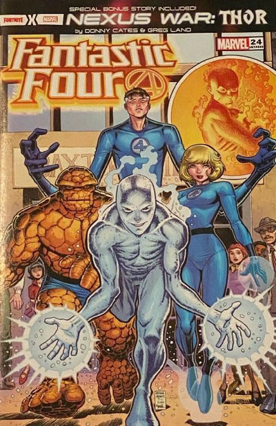Cover for Fantastic Four (Marvel, 2018 series) #24 (669) [Walmart Exclusive - Art Adams]