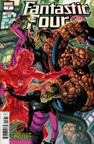 Cover for Fantastic Four (Marvel, 2018 series) #7 (652) [Mike McKone 'Skrulls']