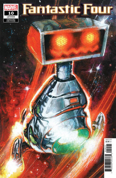 Cover for Fantastic Four (Marvel, 2018 series) #10 (655) [Bill Sienkiewicz 'Herbie']