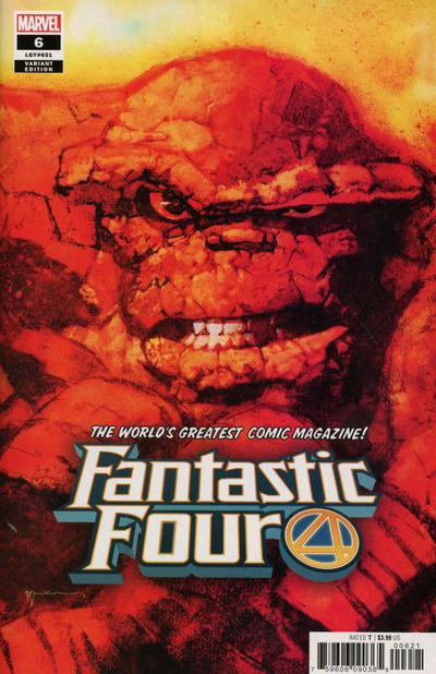 Cover for Fantastic Four (Marvel, 2018 series) #6 (651) [Bill Sienkiewicz 'Thing']