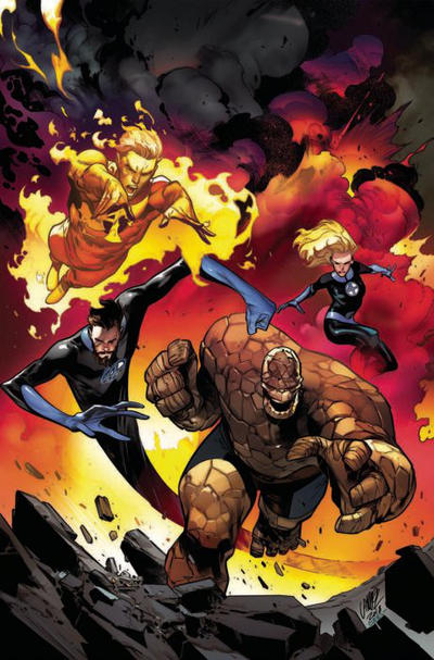 Cover for Fantastic Four (Marvel, 2018 series) #11 (656) [Pepe Larraz Virgin Art]