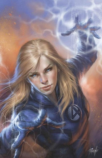 Cover for Fantastic Four (Marvel, 2018 series) #1 (646) [Dynamic Forces / Comicxposure Exclusive Virgin Art - Lucio Parrillo]
