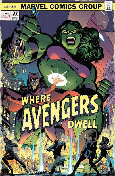 Cover for Avengers (Marvel, 2018 series) #37 (737) [Horror Variant]