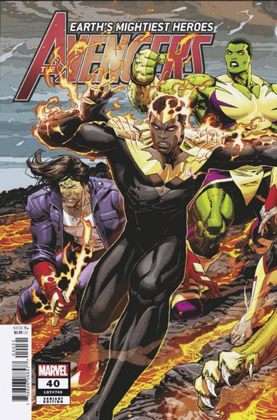 Cover for Avengers (Marvel, 2018 series) #40 (740) [Dustin Weaver Connecting Cover]