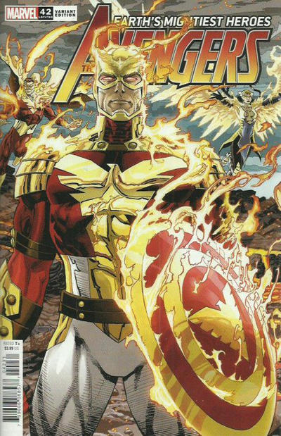 Cover for Avengers (Marvel, 2018 series) #42 (742) [Dustin Weaver Connecting Cover]