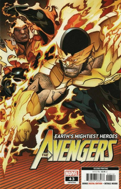 Cover for Avengers (Marvel, 2018 series) #43 (743) [Second Printing]
