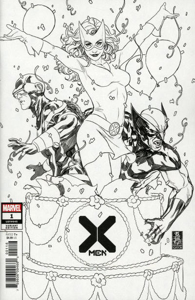 Cover for X-Men (Marvel, 2019 series) #1 [Mark Brooks Party Sketch Cover]