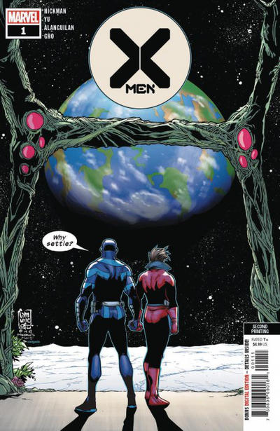Cover for X-Men (Marvel, 2019 series) #1 [Second Printing - Giuseppe Camuncoli]
