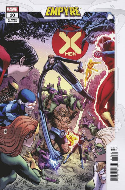 Cover for X-Men (Marvel, 2019 series) #10 [Patrick Zircher 'Confrontation']
