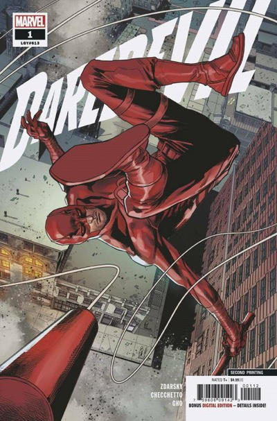 Cover for Daredevil (Marvel, 2019 series) #1 [Second Printing]
