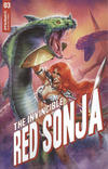 Cover Thumbnail for The Invincible Red Sonja (2021 series) #3 [Premium Cover Elias Chatzoudis]
