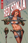 Cover Thumbnail for The Invincible Red Sonja (2021 series) #3 [Cover B Joseph Michael Linsner]