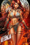 Cover Thumbnail for The Invincible Red Sonja (2021 series) #3 [Retailer Exclusive Cover Jamie Tyndall]