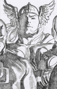 Cover Thumbnail for Thor (Marvel, 2020 series) #8 (734) [Alex Ross 'Timeless' Thor Virgin Sketch]