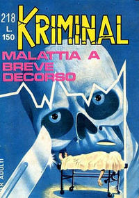 Cover Thumbnail for Kriminal (Editoriale Corno, 1964 series) #218